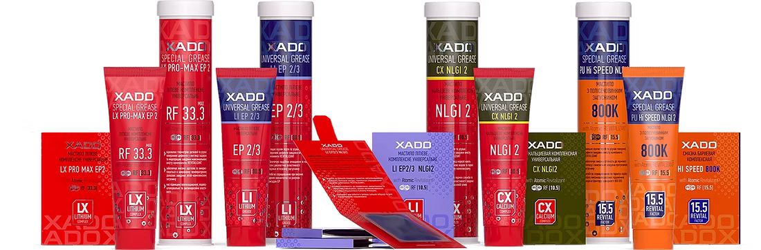 New range of universal and specialized greases with XADO Revitalizant