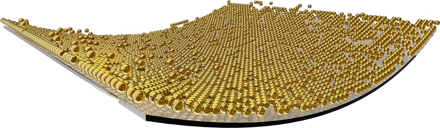 Original XADO illustration: Ester molecules adhere to metal surfaces and form an oil film