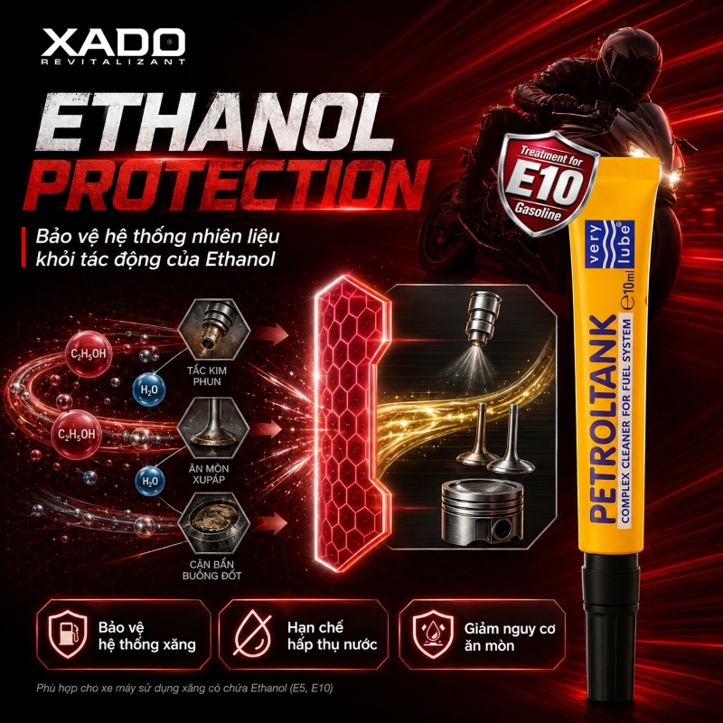 XADO PETROLTANK COMPLEX CLEANER – Phụ gia vệ sinh hệ thống xăng