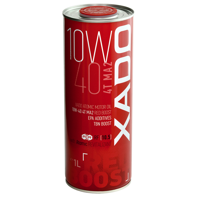 xado atomic oil 10w40 4t ma2 red boost