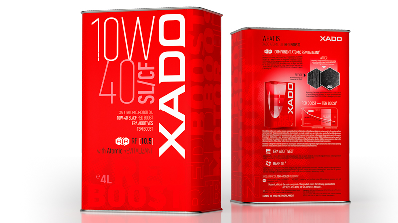 xado atomic oil 10w40 sl cf red boost