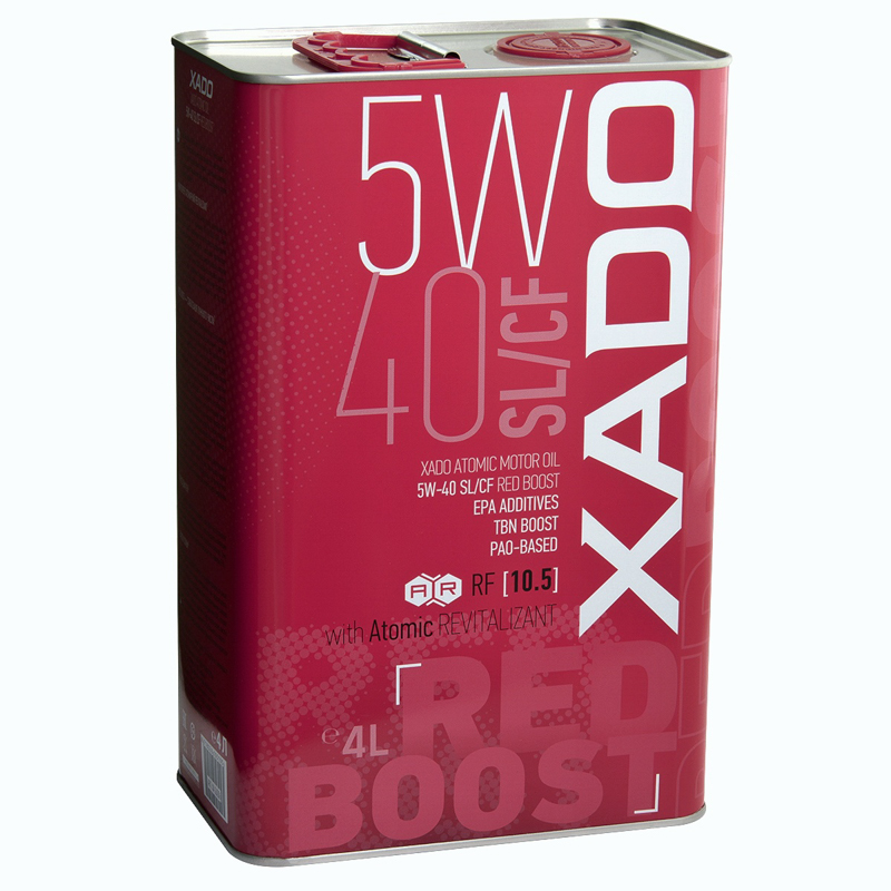 xado atomic oil 5w40 sl cf red boost