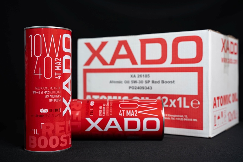 xado atomic oil 10w 40 4t ma2 red boost 3 7