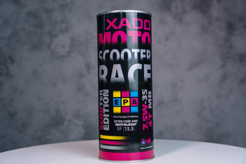 XADO Luxury Scooter Race Oil 7.5W35 4T MB 2 xado scooter race 7 5w35 3 1