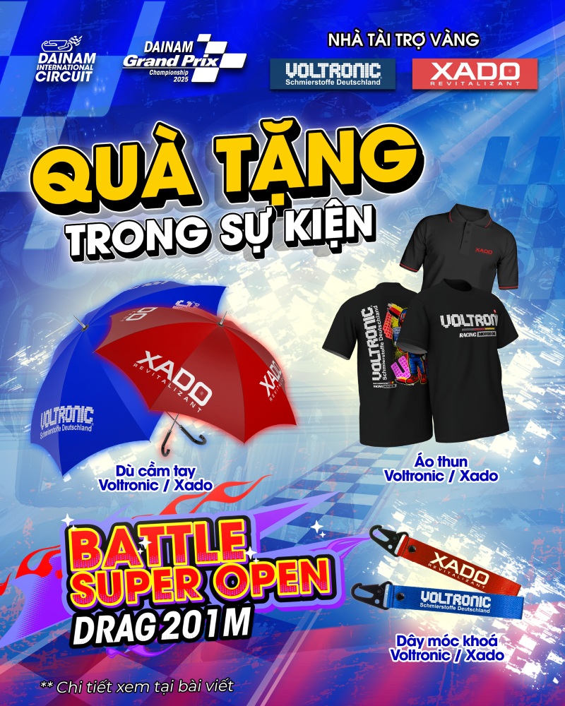 xado tiep lua tai giai dua super open drag 3