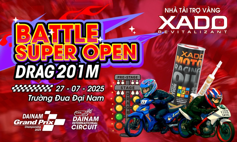 XADO tiếp lửa tại giải đua Super Open Drag 201m