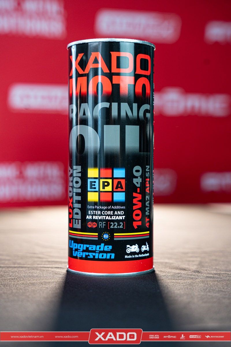XADO Luxury Moto Racing Oil 10W40 4T MA2 (Upgrade Version 2025) 2 xado racing 10w40 upgrade version 2025 3 3