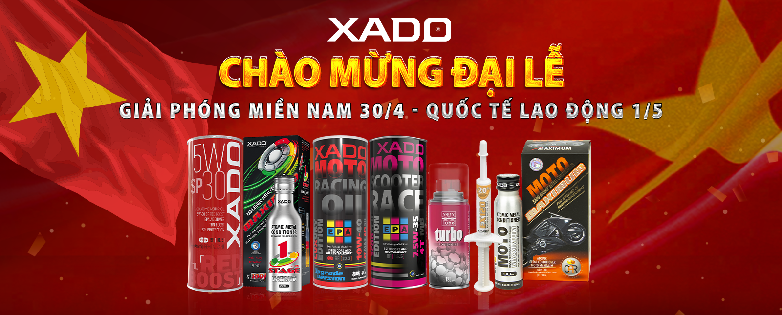 CHÀO MỪNG ĐẠI LỄ 30/4 CÙNG XADO