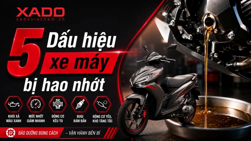 5 Dấu hiệu xe máy bị hao nhớt "ngầm" đang bào mòn động cơ của bạn