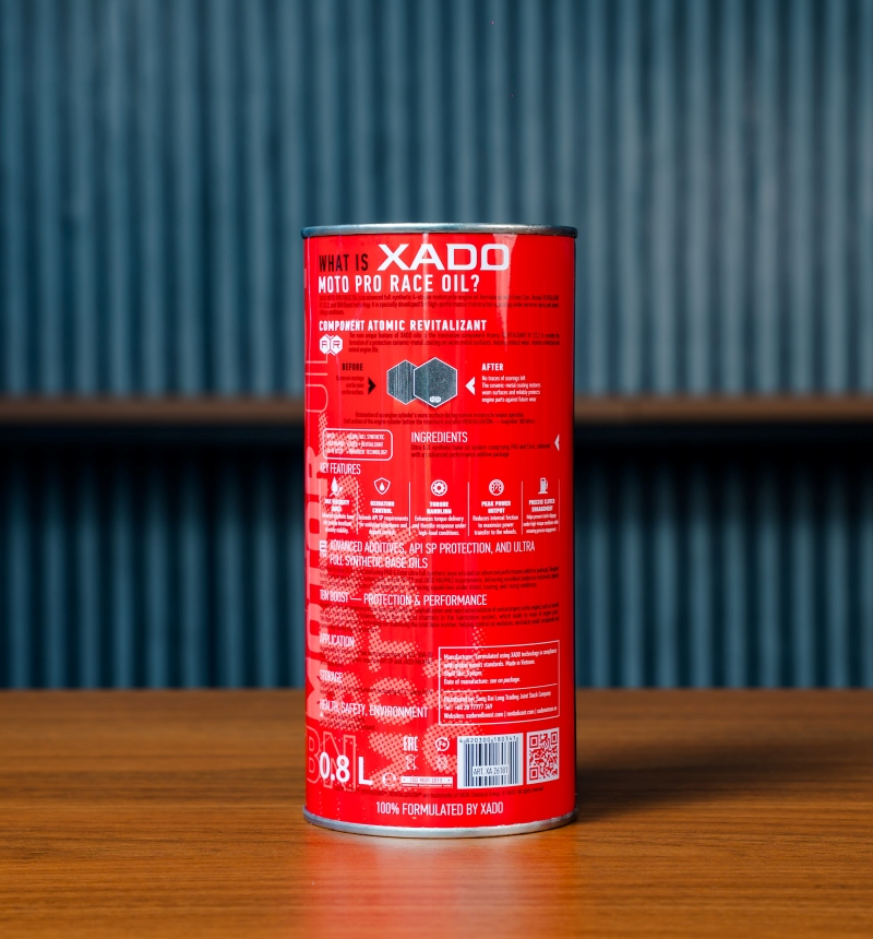 xado red boost moto pro race 10w30 4t 0 8l 10 2