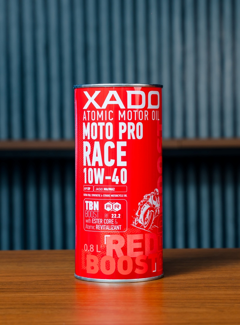 xado red boost moto pro race 10w40 4t 0 8l 10 1