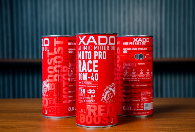 xado red boost moto pro race 10w40 4t 0 8l 10 3