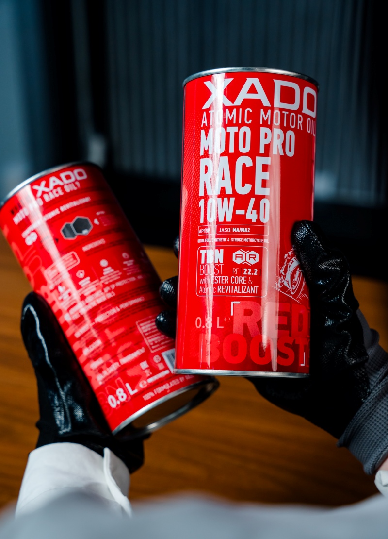 xado red boost moto pro race 10w40 4t 0 8l 10 9