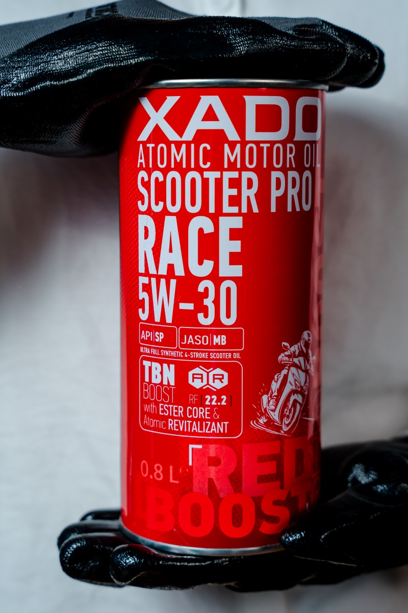 xado red boost scooter pro race 5w30 4t 10 7