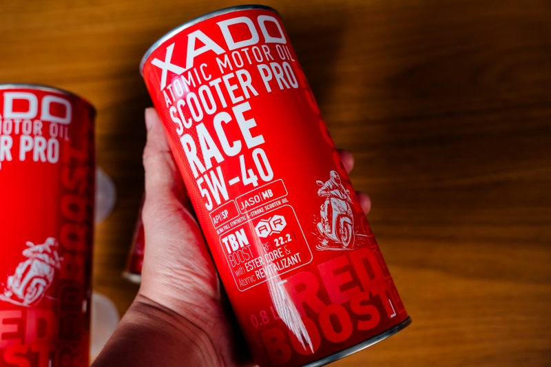 xado red boost scooter pro race 5w40 4t 10 4