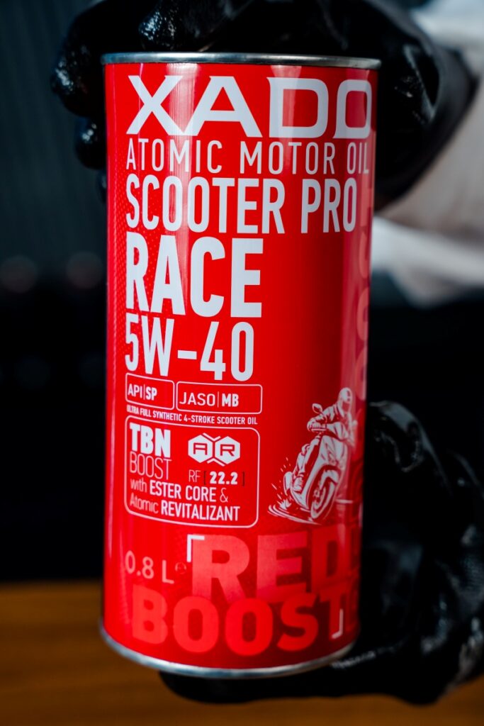 xado red boost scooter pro race 5w40 4t 10 5