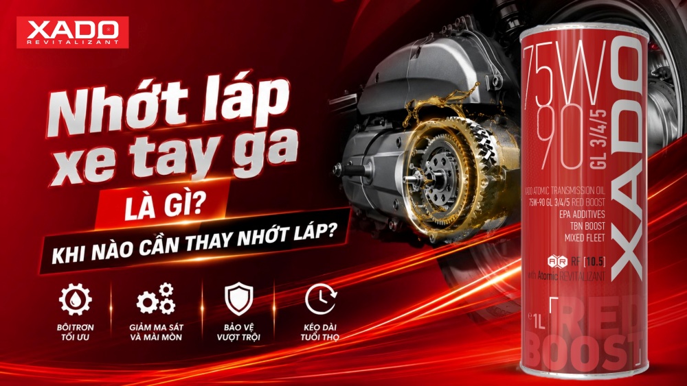 Nhớt láp xe tay ga là gì? Khi nào cần thay nhớt láp?